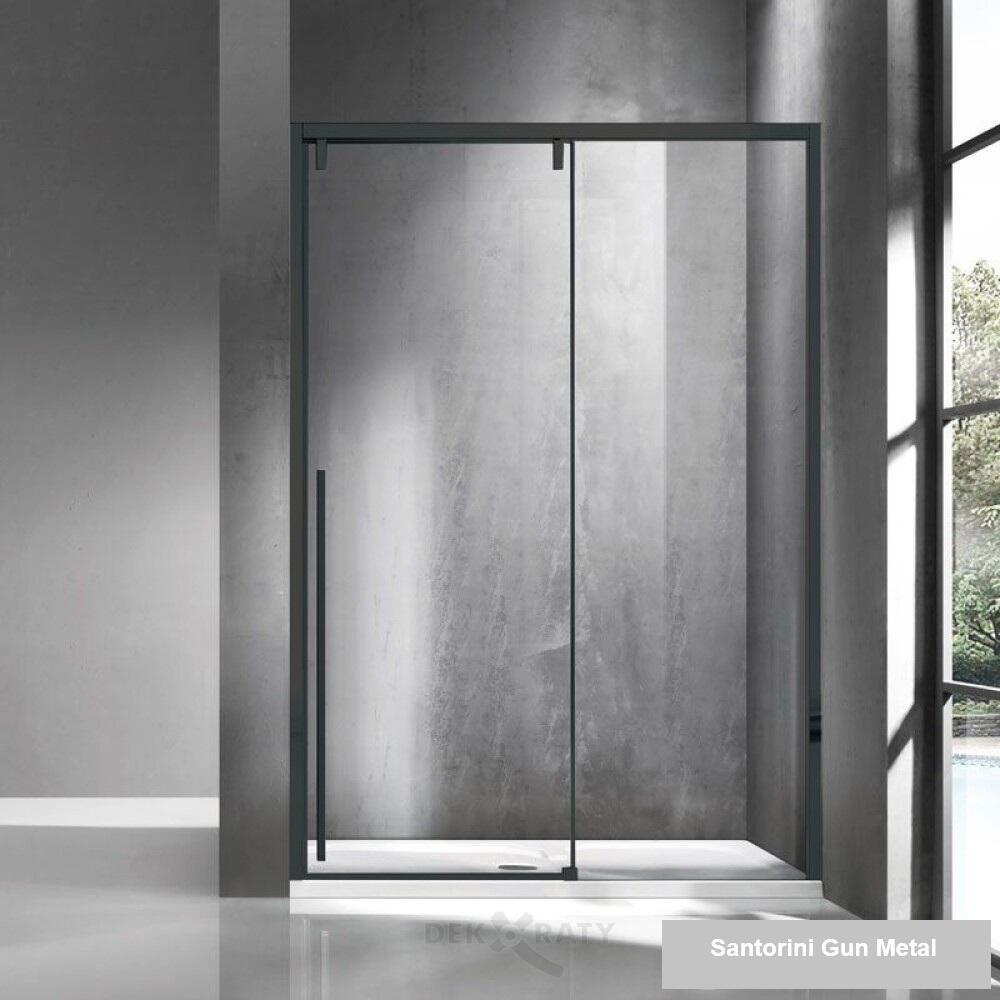 Параван за баня  Santorini 400 Gun Metal