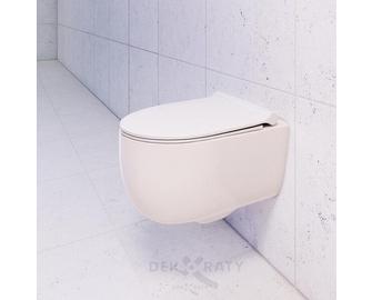 Промо комплект структура Grohe с квадратен бутон черен мат и WC Tondo бял гланц