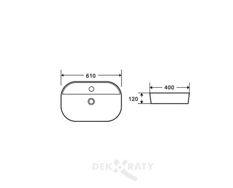 Схема на мивка върху плот LT 2203