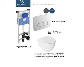 Промо комплект за вграждане Ideal Standard тоал. чиния Infinity
