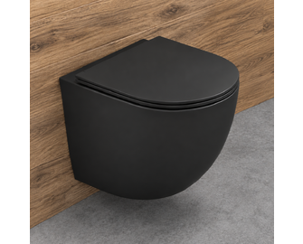 Висяща тоал. чиния Milos LT046E-NRMB Black Matt