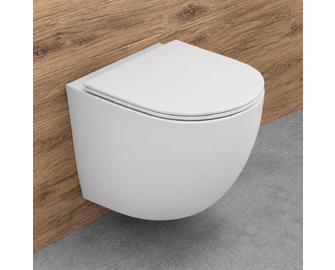 Висяща тоал. чиния Milos LT046E-NRMW White matt