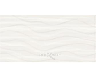 PS803 White Satin Structure Wave